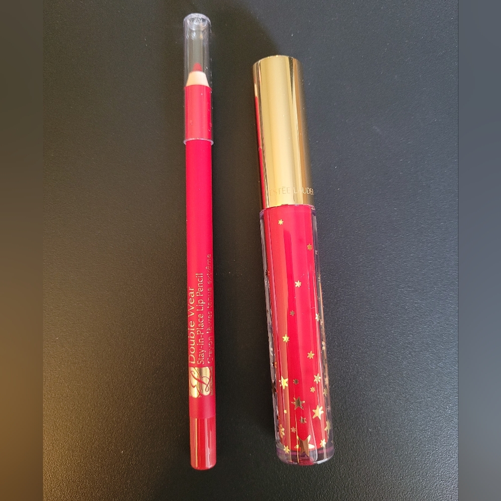 Estee Lauder Lip Pencil + Lip Gloss